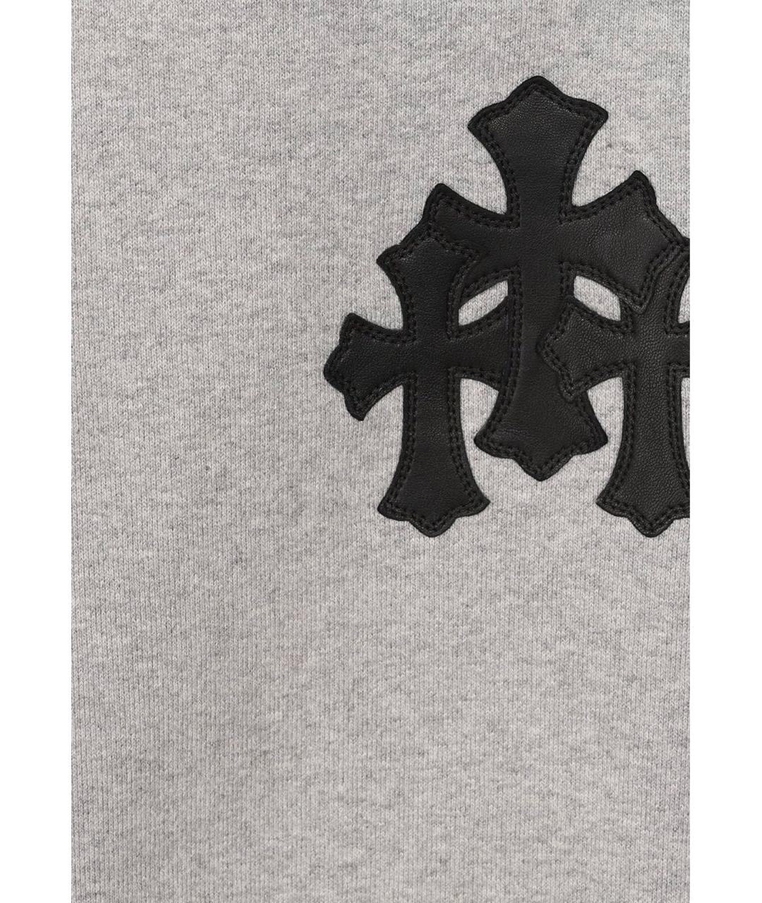 CHROME HEARTS Серые хлопковые повседневные брюки, фото 4