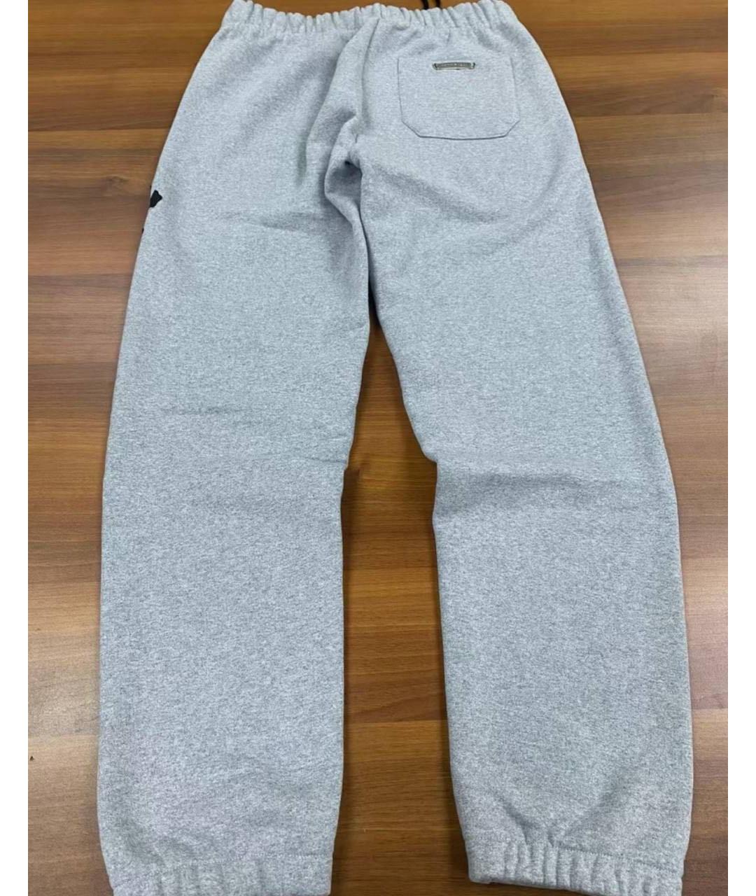 CHROME HEARTS Серые хлопковые повседневные брюки, фото 2