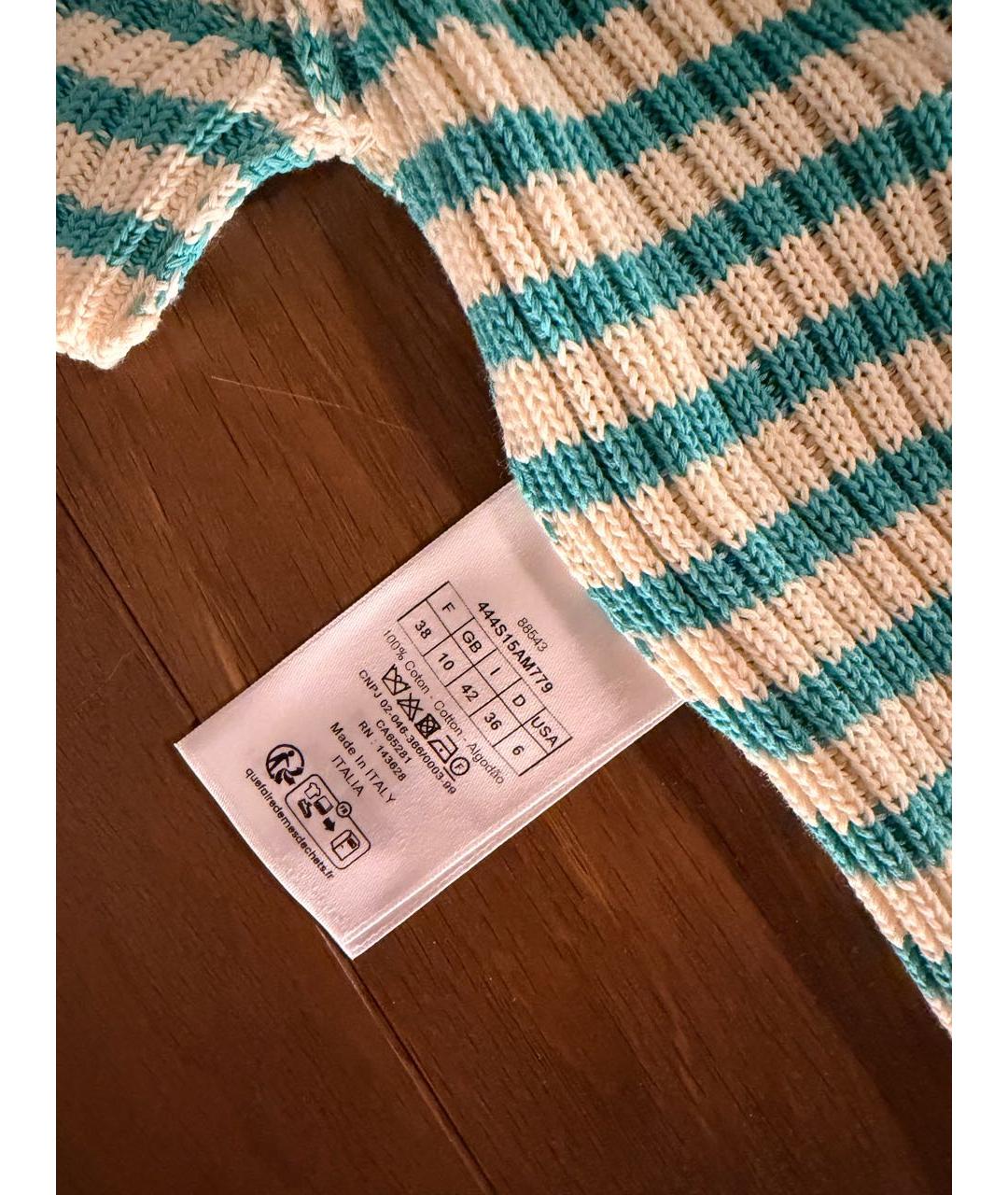 CHRISTIAN DIOR Бирюзовая футболка, фото 5