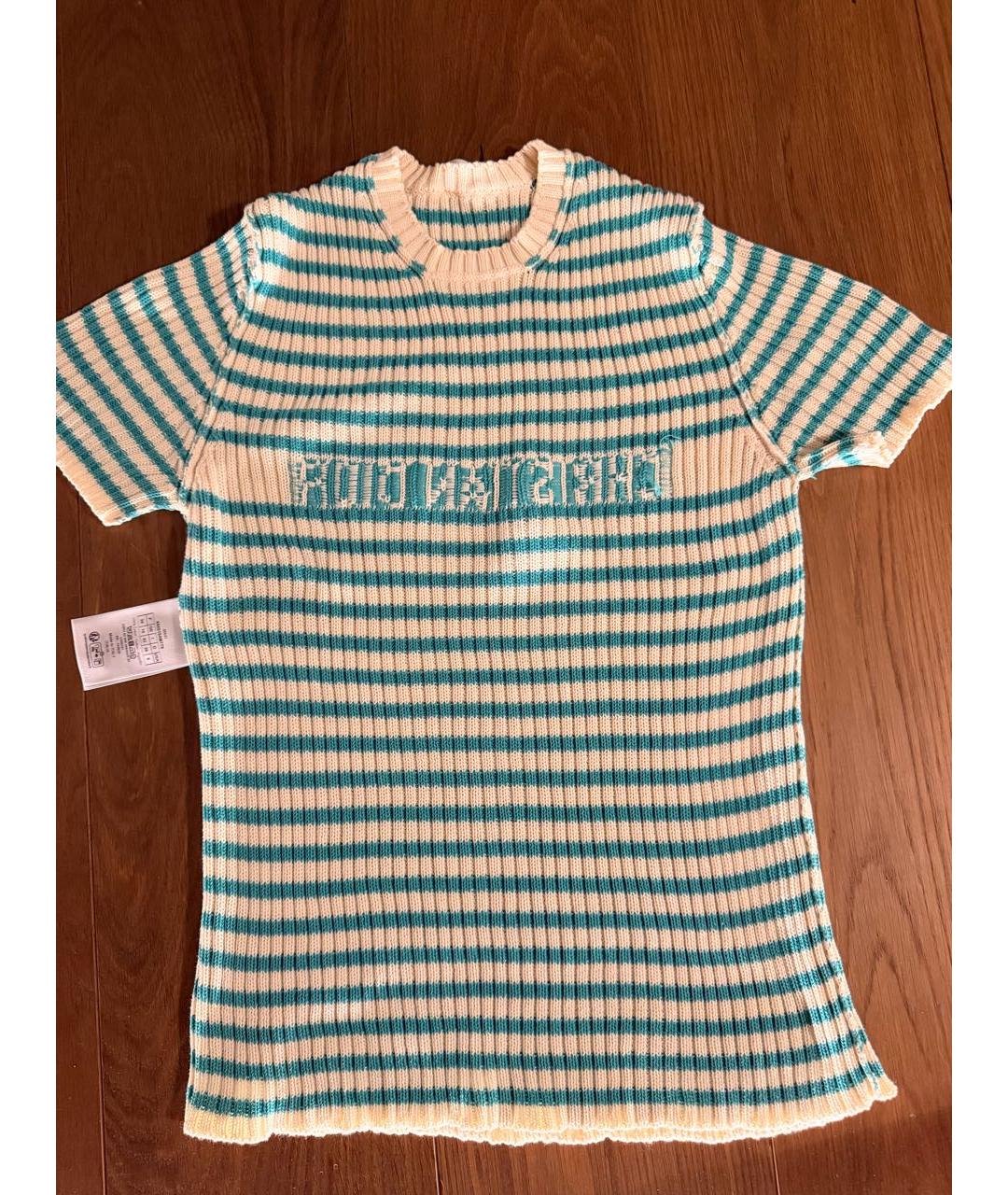 CHRISTIAN DIOR Бирюзовая футболка, фото 3