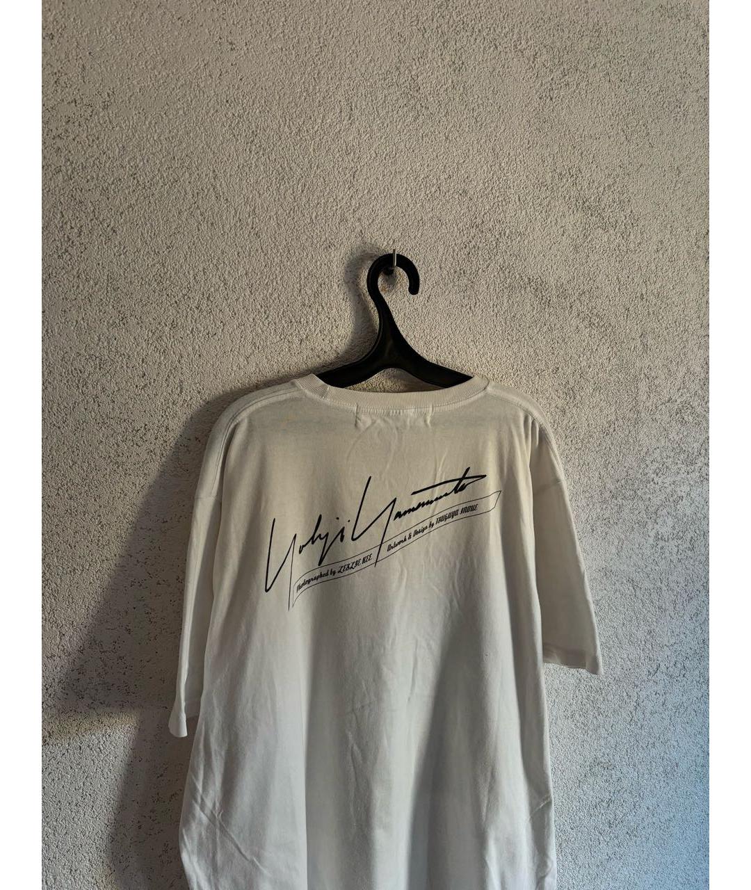 YOHJI YAMAMOTO Белая хлопковая футболка, фото 2