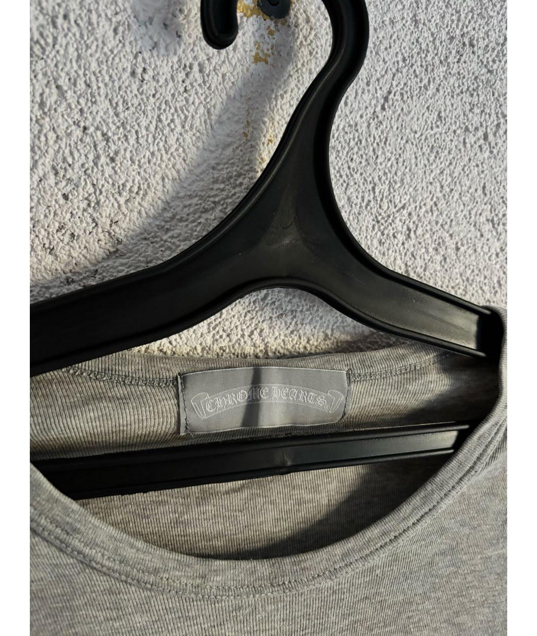 CHROME HEARTS Серая хлопковая футболка, фото 2