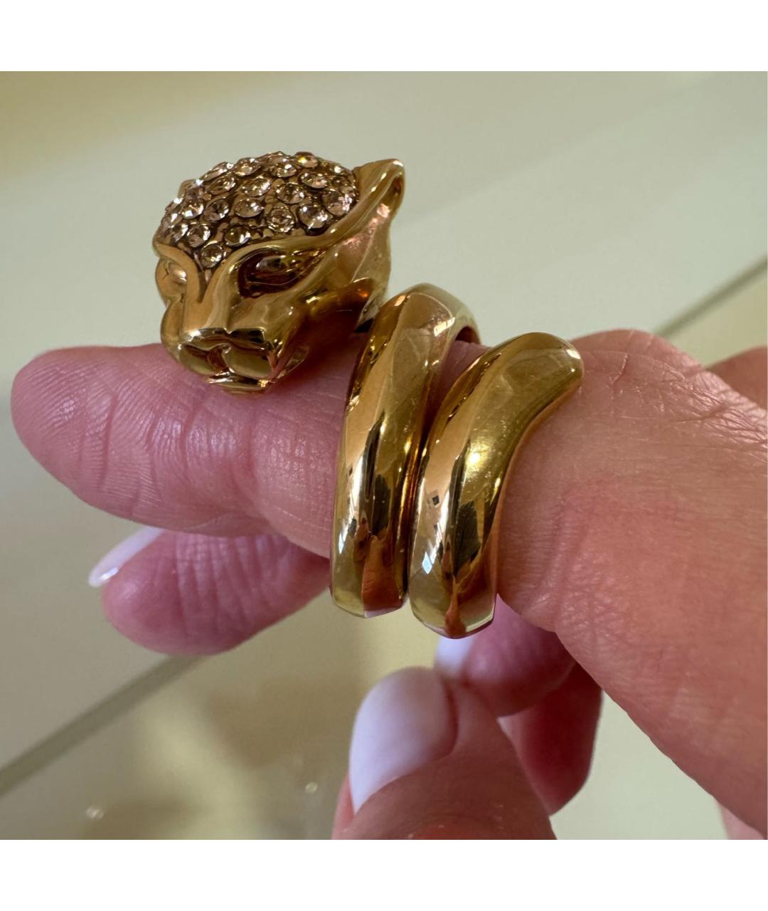 ROBERTO CAVALLI Золотое латунное кольцо, фото 7