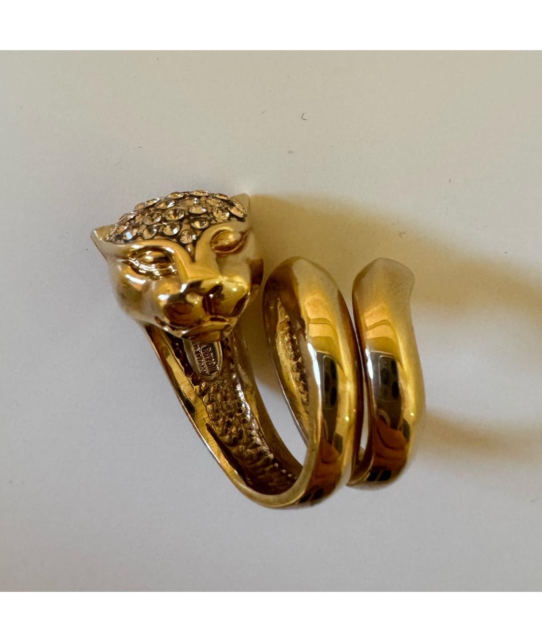 ROBERTO CAVALLI Золотое латунное кольцо, фото 9