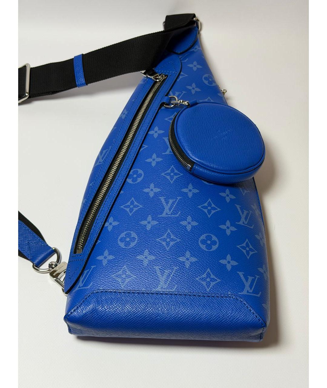 LOUIS VUITTON Синяя сумка на плечо, фото 5