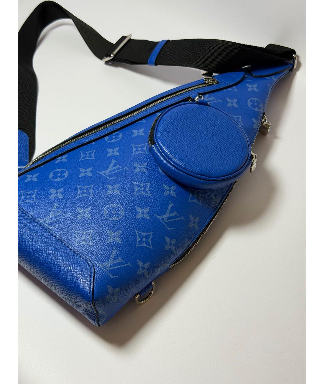 LOUIS VUITTON Синяя сумка на плечо, фото 8