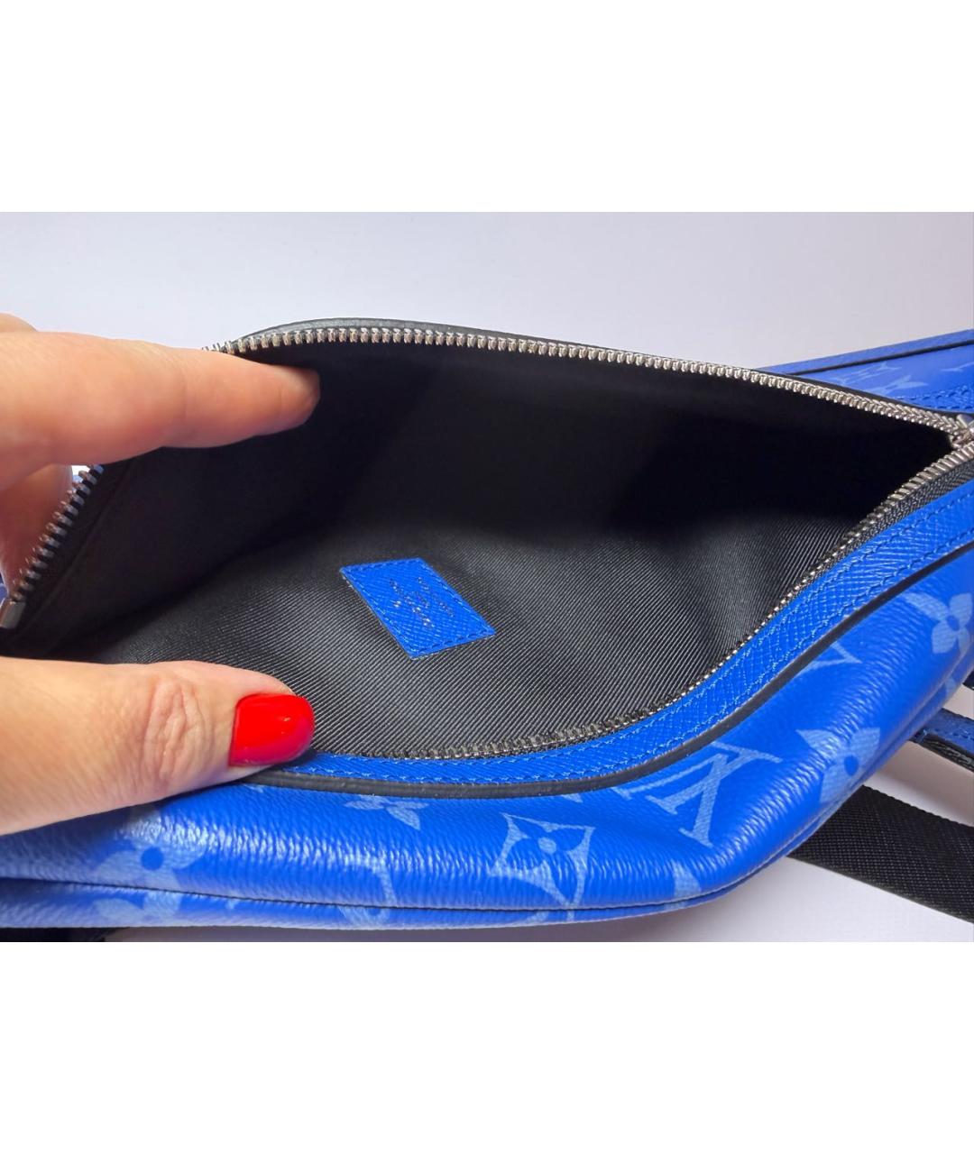 LOUIS VUITTON Синяя сумка на плечо, фото 4