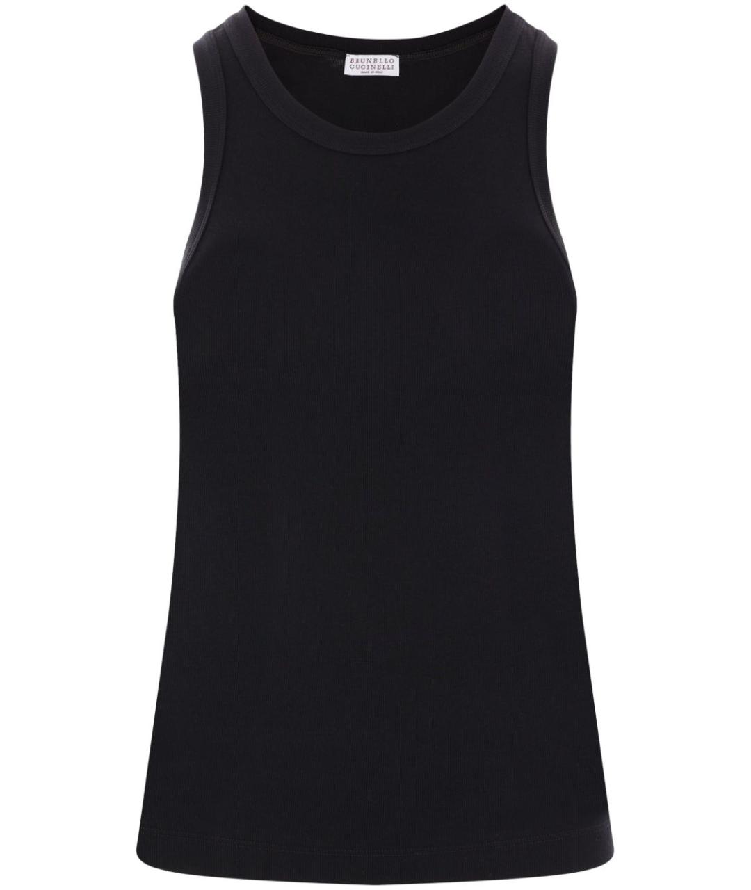 BRUNELLO CUCINELLI Черная майка, фото 1