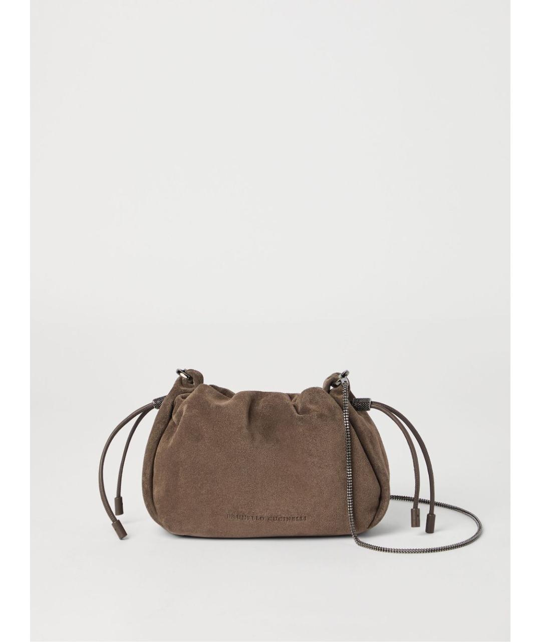 BRUNELLO CUCINELLI Коричневая сумка через плечо, фото 5