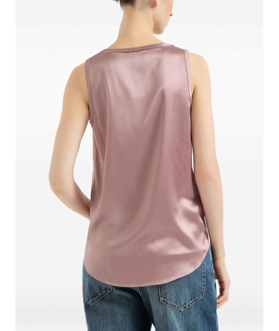 BRUNELLO CUCINELLI Розовая майка, фото 4
