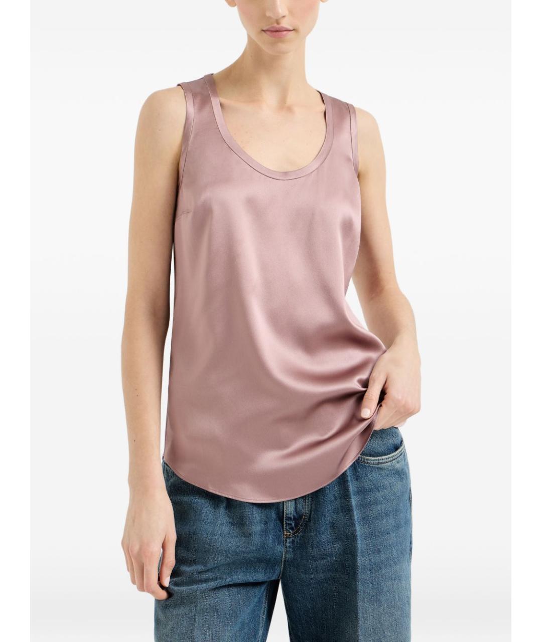 BRUNELLO CUCINELLI Розовая майка, фото 3