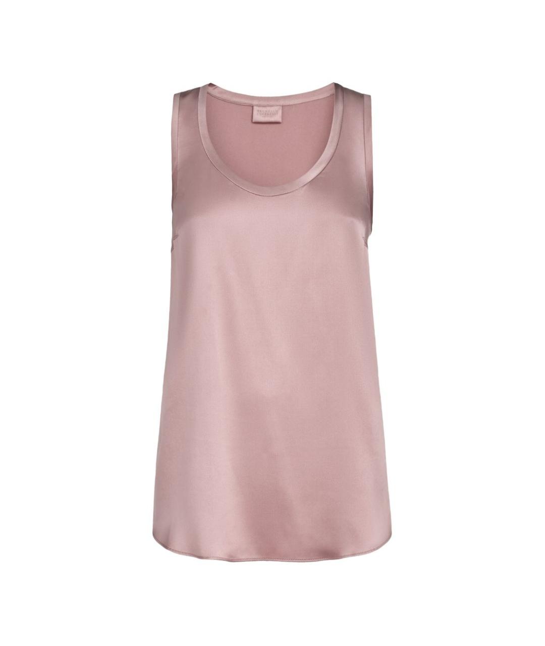 BRUNELLO CUCINELLI Розовая майка, фото 1