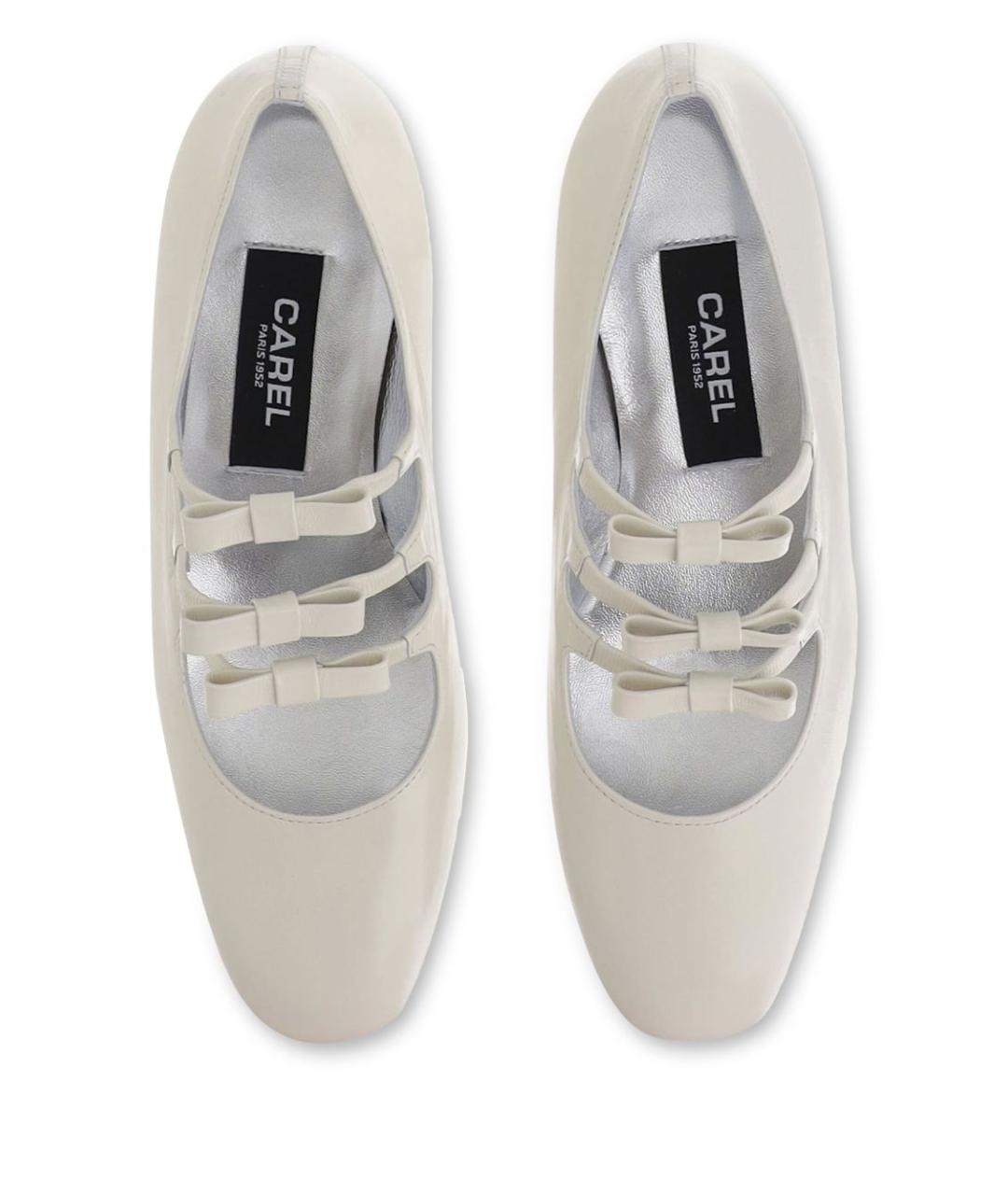 CAREL Бежевые кожаные туфли, фото 4