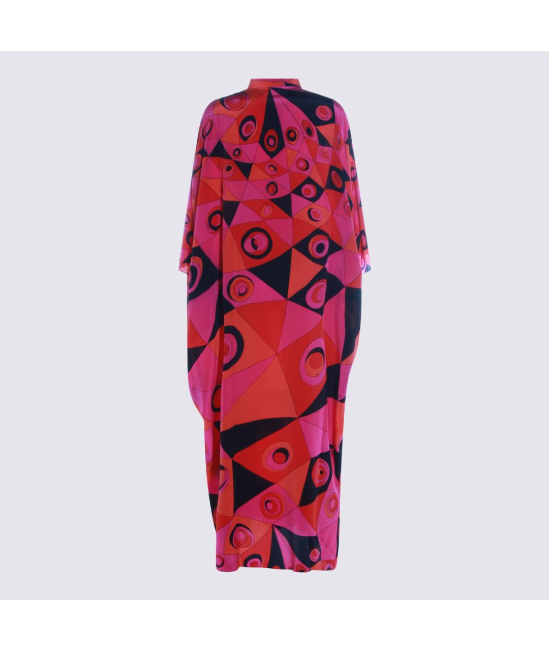 EMILIO PUCCI Мульти шелковое платье, фото 2