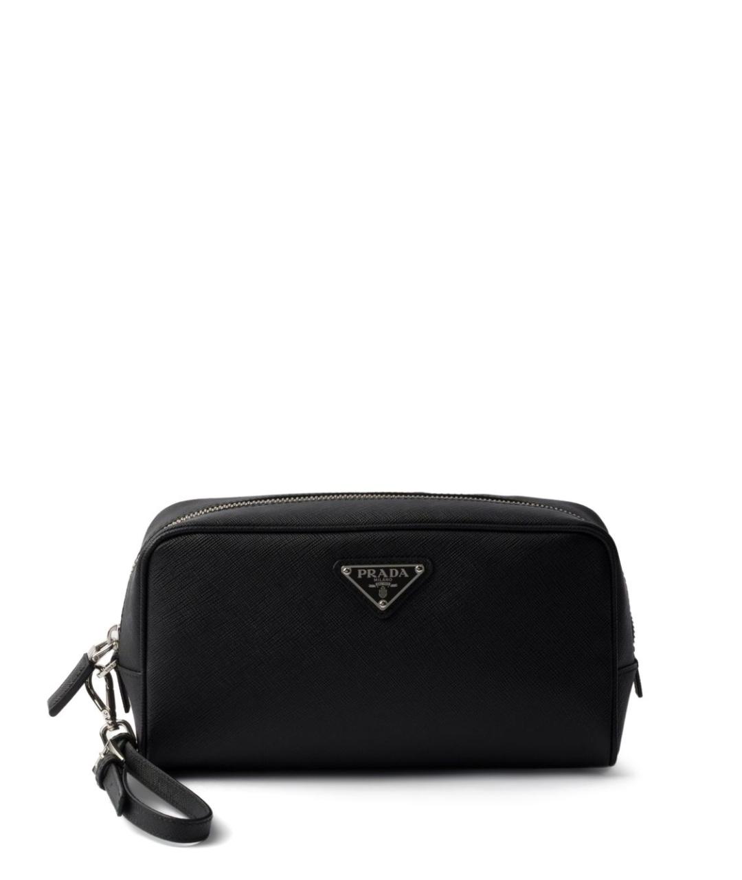 PRADA Черная кожаная косметичка, фото 1
