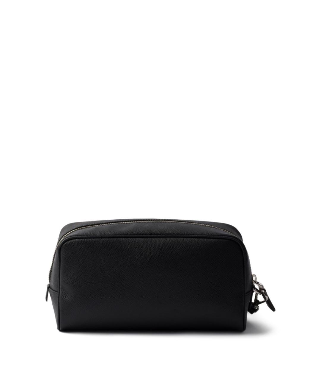 PRADA Черная кожаная косметичка, фото 4