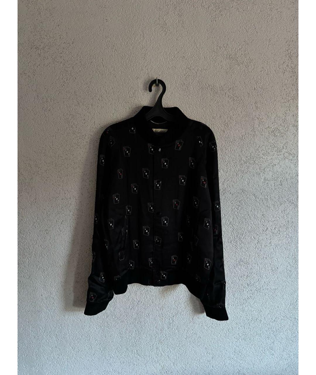 SAINT LAURENT Черная вискозная куртка, фото 5