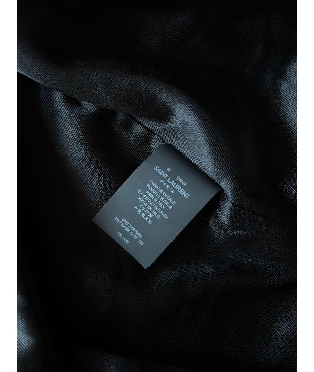 SAINT LAURENT Черная вискозная куртка, фото 3