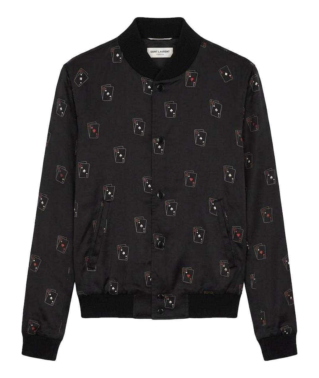 SAINT LAURENT Черная вискозная куртка, фото 1