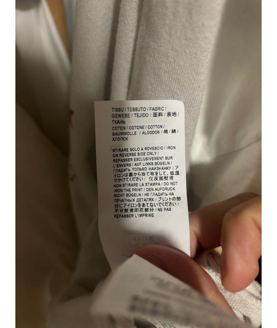 SAINT LAURENT Белая хлопковая футболка, фото 6