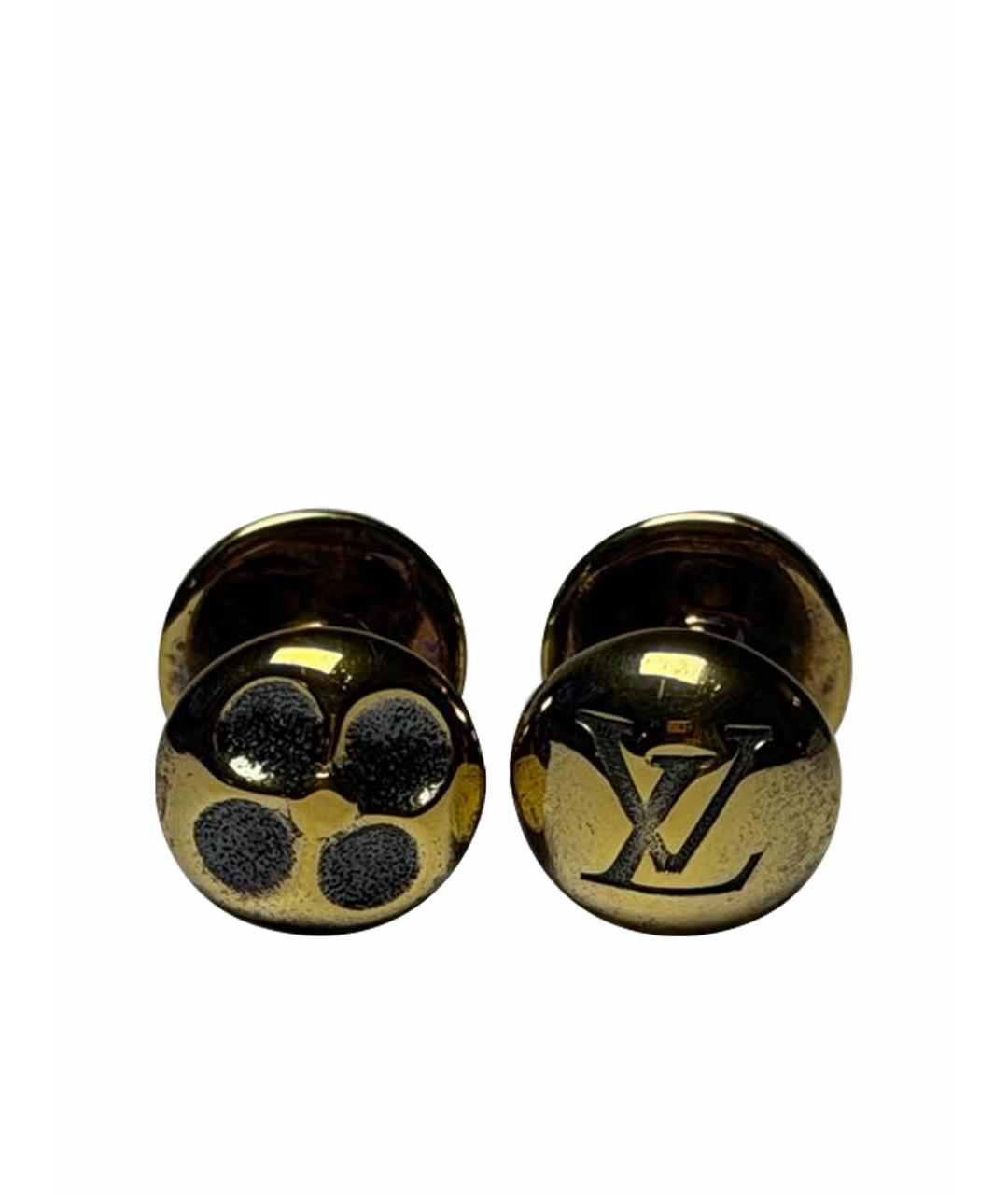 LOUIS VUITTON Золотые запонки, фото 1