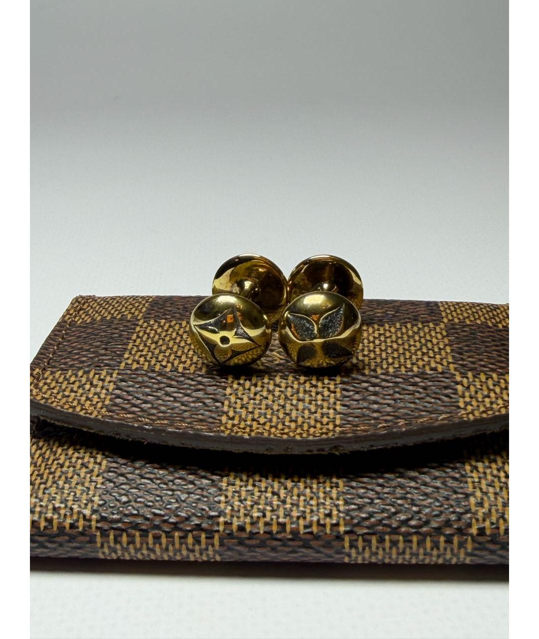 LOUIS VUITTON Золотые запонки, фото 2