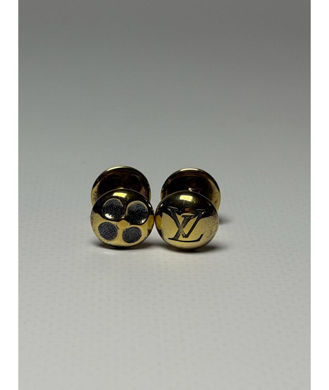 LOUIS VUITTON Золотые запонки, фото 6