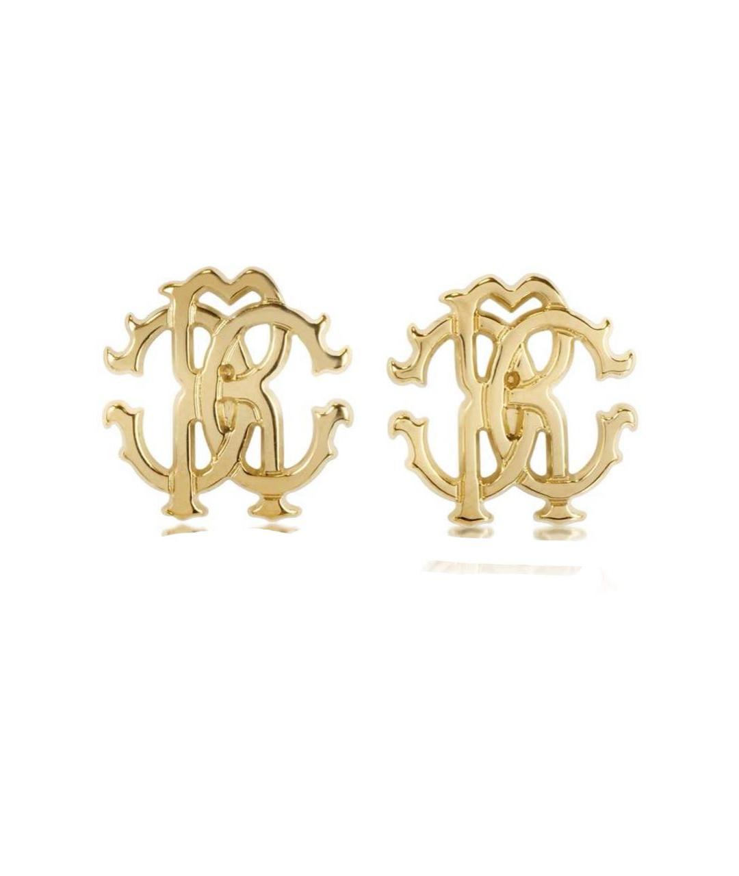 ROBERTO CAVALLI Золотые металлические серьги, фото 1