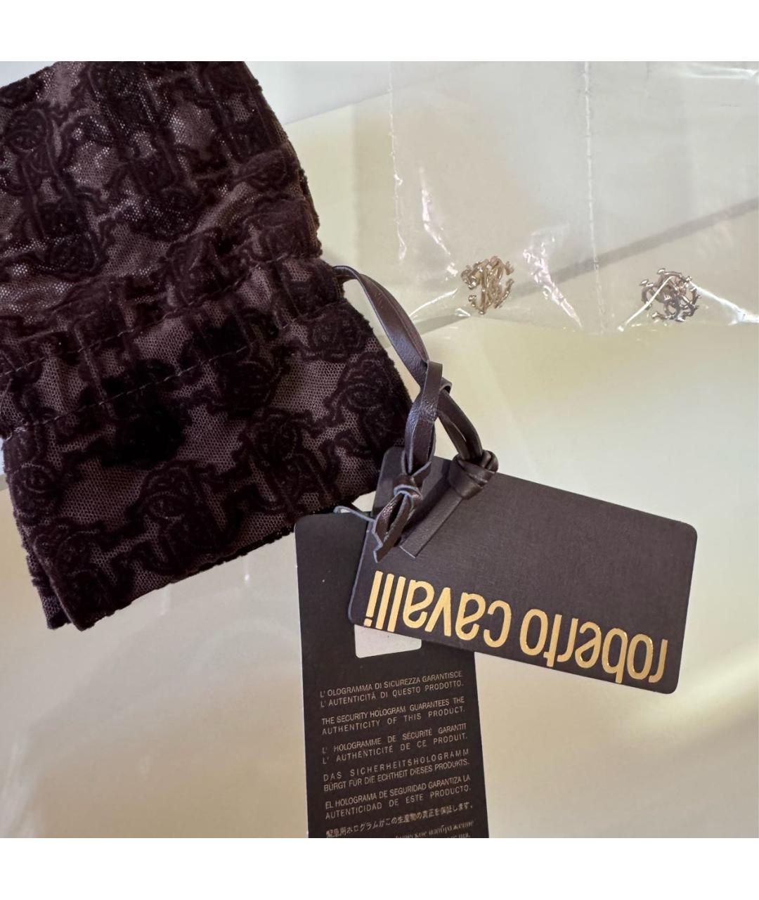 ROBERTO CAVALLI Золотые металлические серьги, фото 8