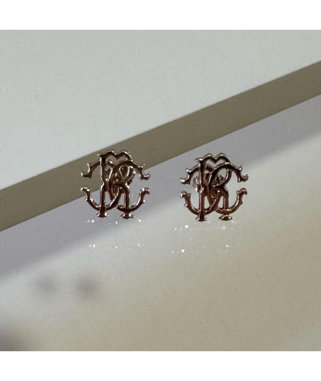 ROBERTO CAVALLI Золотые металлические серьги, фото 3