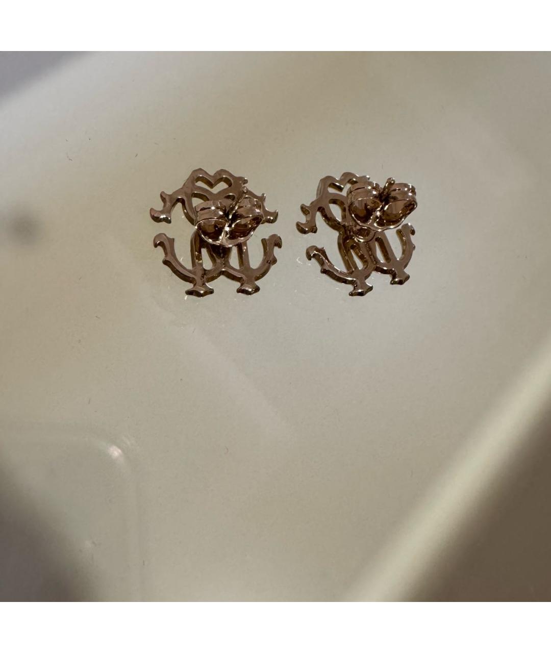 ROBERTO CAVALLI Золотые металлические серьги, фото 4