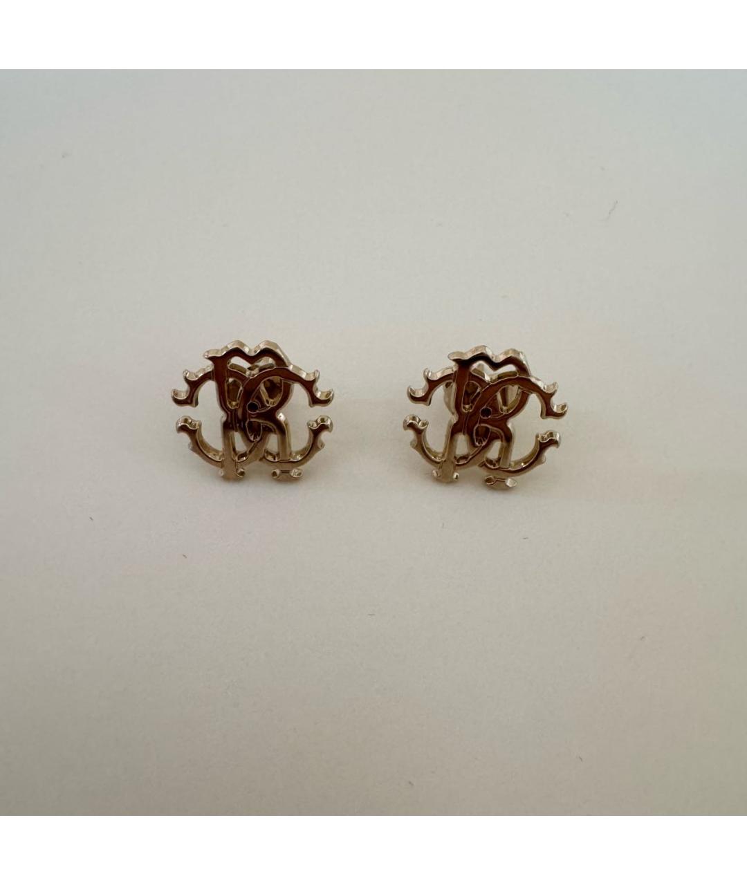 ROBERTO CAVALLI Золотые металлические серьги, фото 6