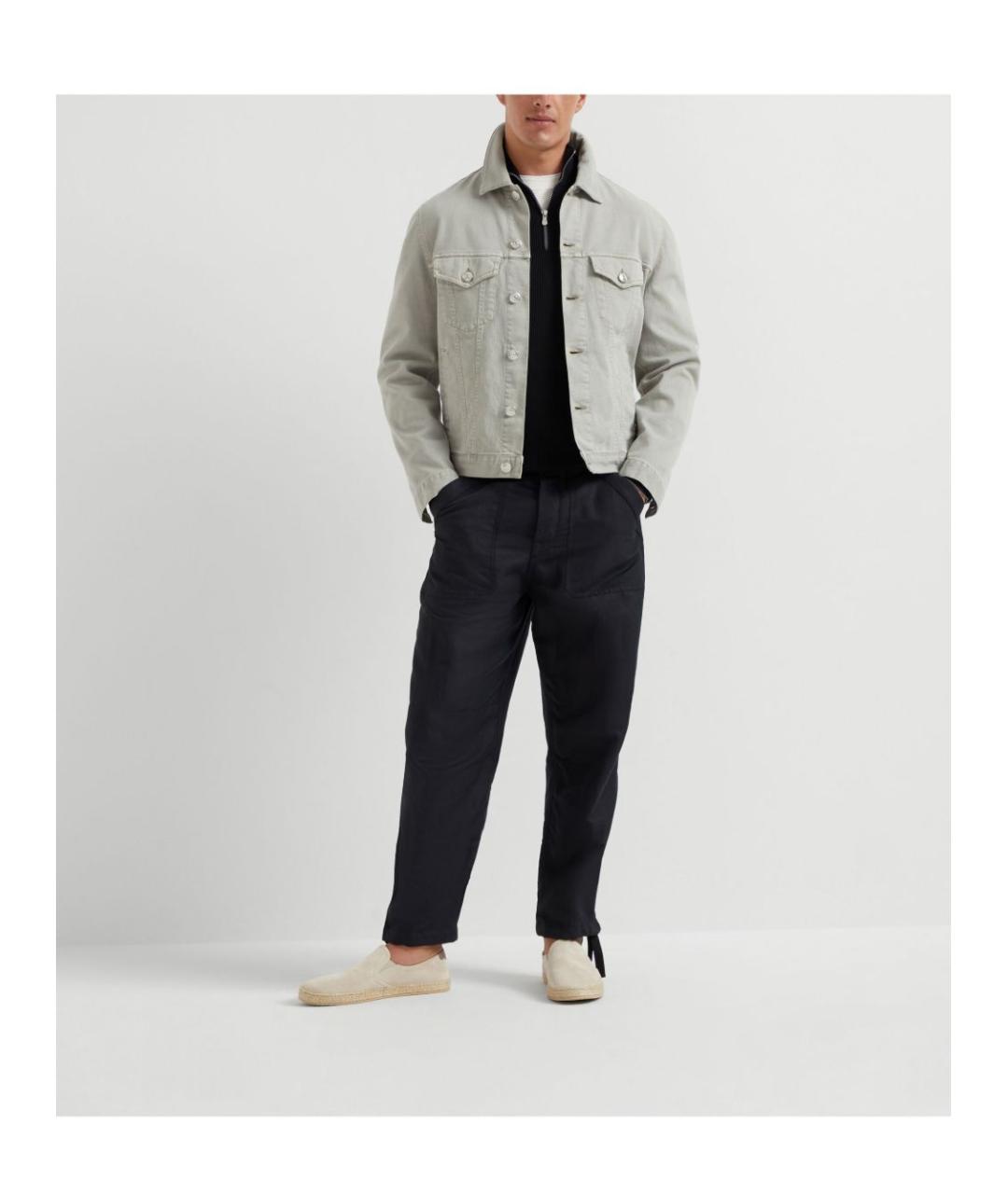 BRUNELLO CUCINELLI Хаки куртка, фото 5