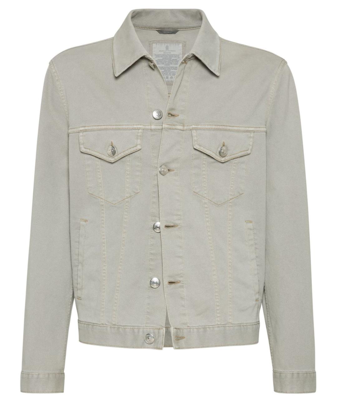 BRUNELLO CUCINELLI Хаки куртка, фото 1