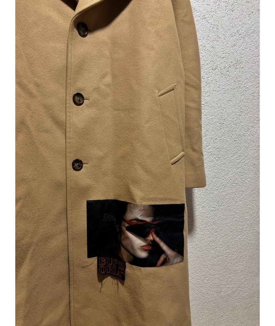 MISBHV Бежевое шерстяное пальто, фото 3