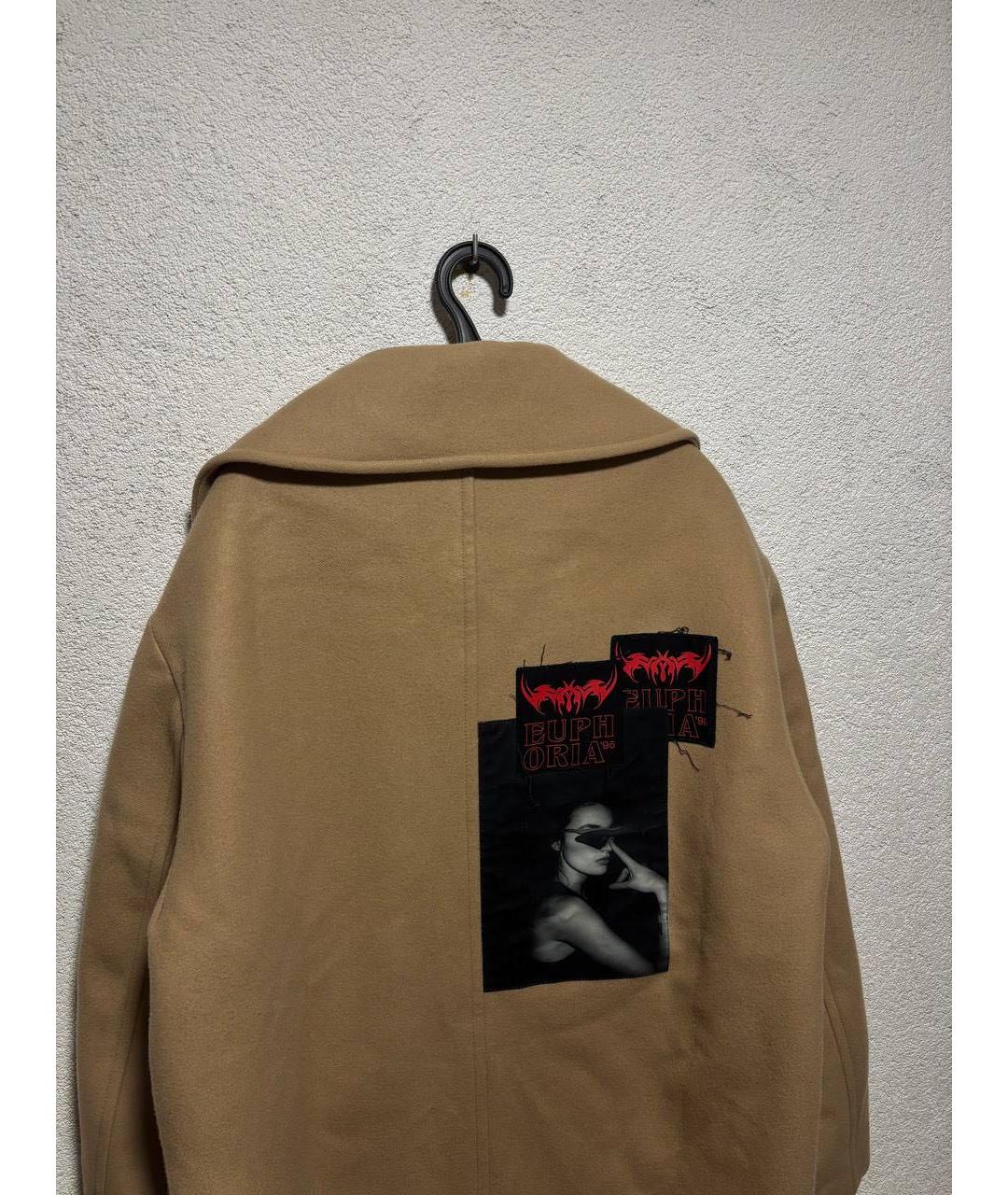 MISBHV Бежевое шерстяное пальто, фото 2