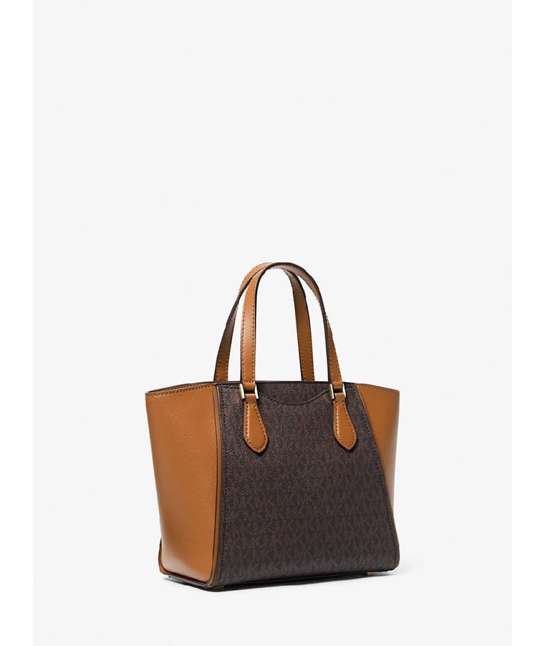 MICHAEL KORS Коричневая кожаная сумка тоут, фото 2