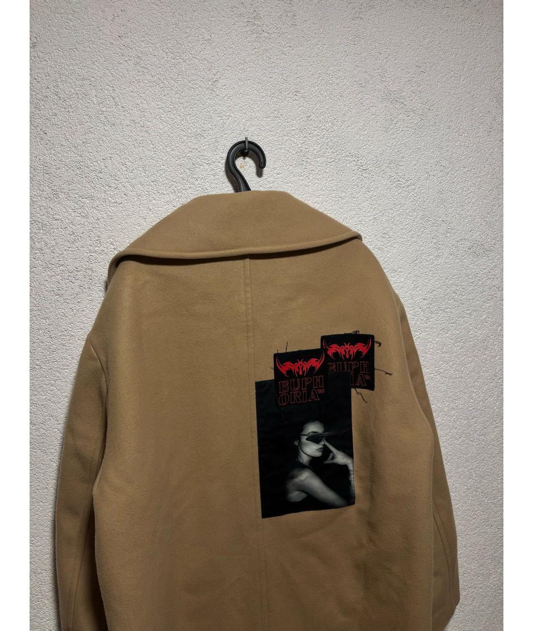 MISBHV Бежевое шерстяное пальто, фото 4