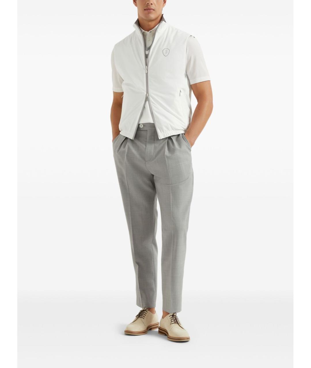 BRUNELLO CUCINELLI Белая жилетка, фото 6