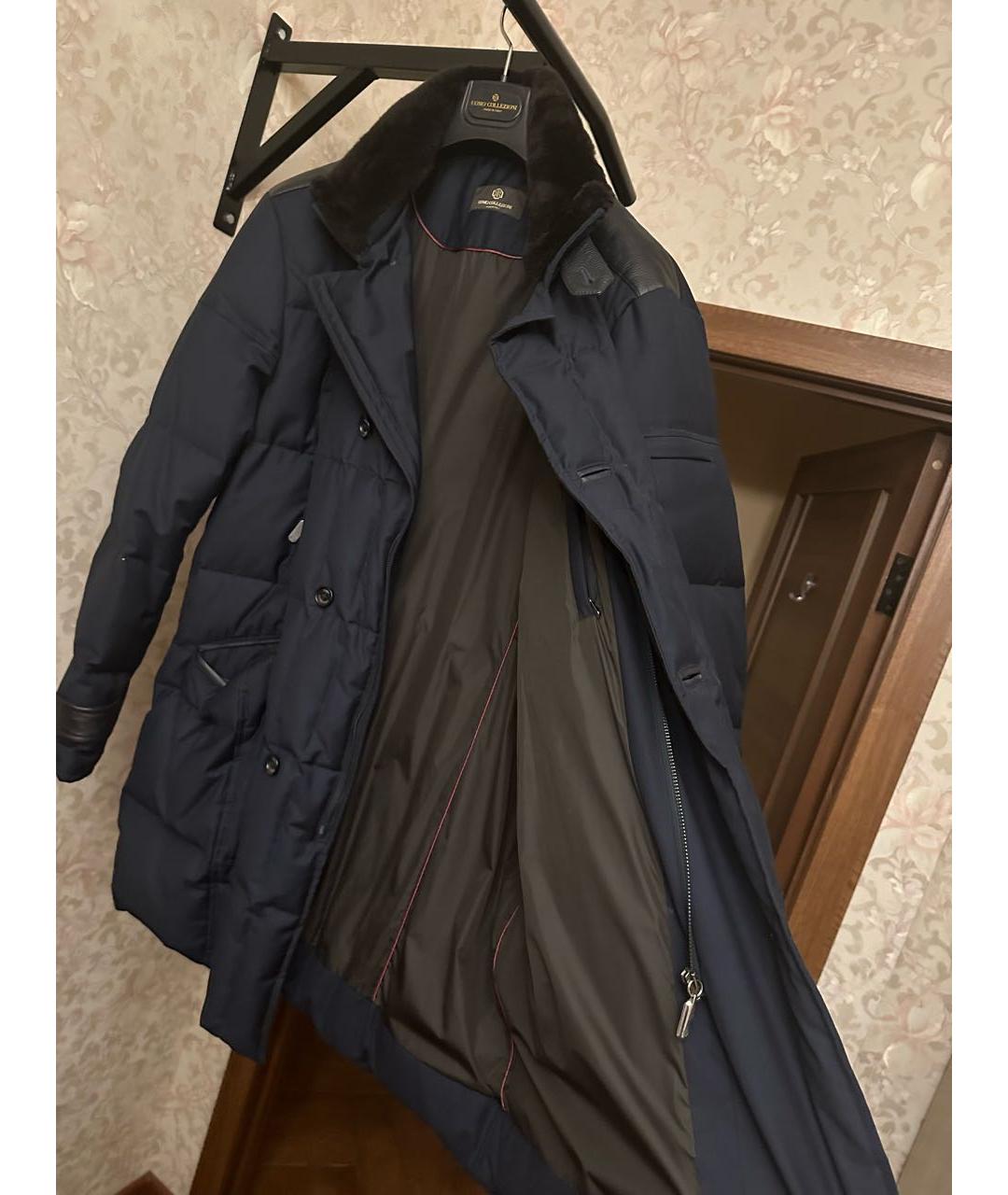 VALENTINO Синий полиэстеровый пуховик, фото 3