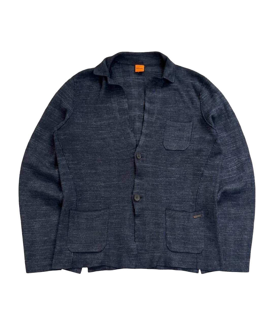 HUGO BOSS Темно-синий шерстяной пиджак, фото 1