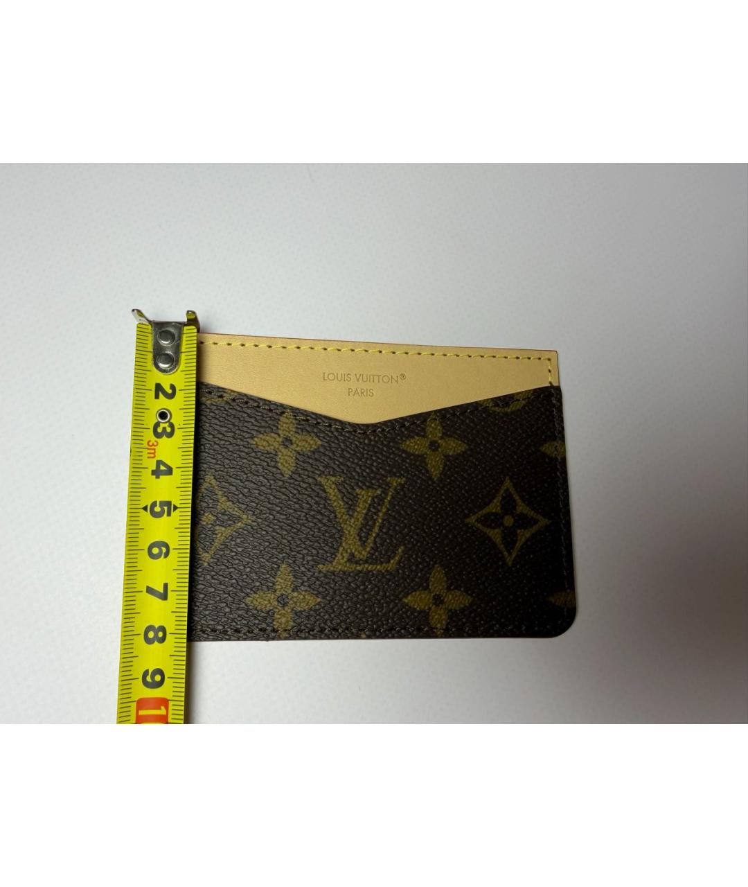 LOUIS VUITTON Коричневый кожаный кардхолдер, фото 8