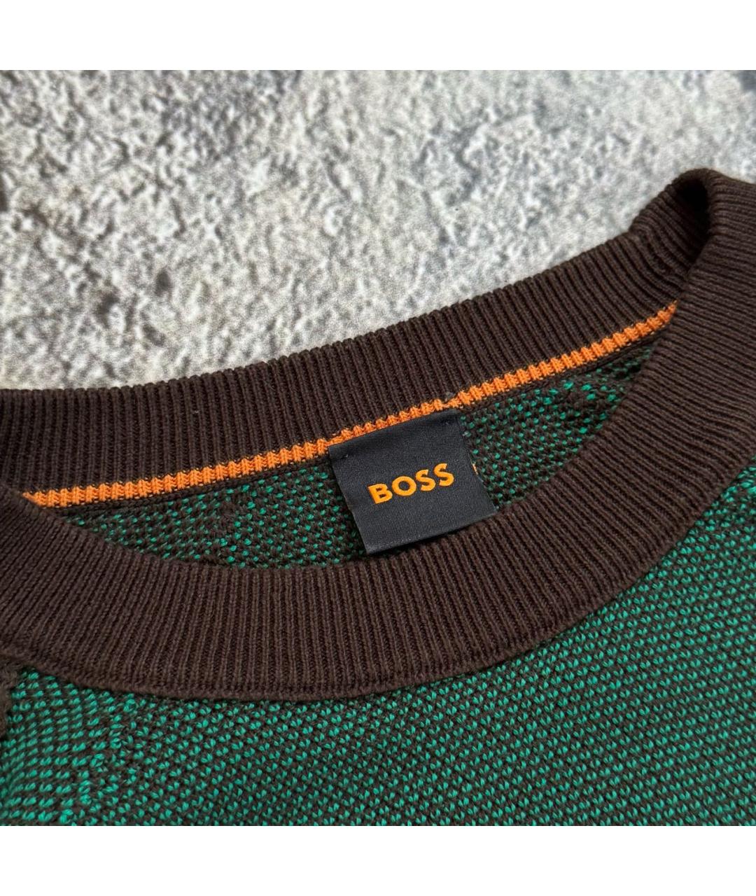 HUGO BOSS Зеленый джемпер / свитер, фото 3