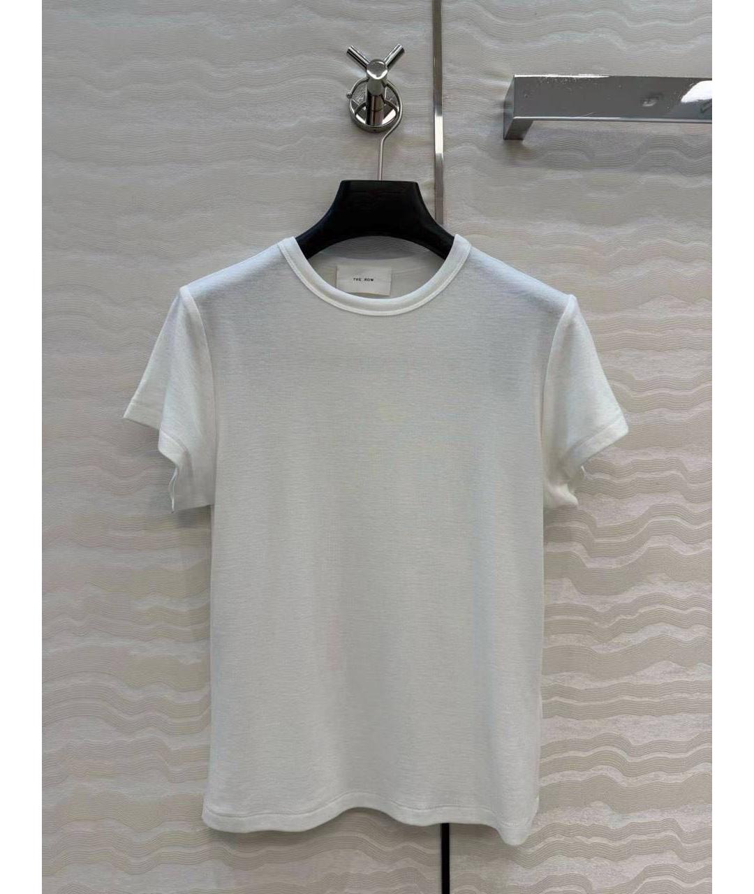 THE ROW Белая хлопковая футболка, фото 4