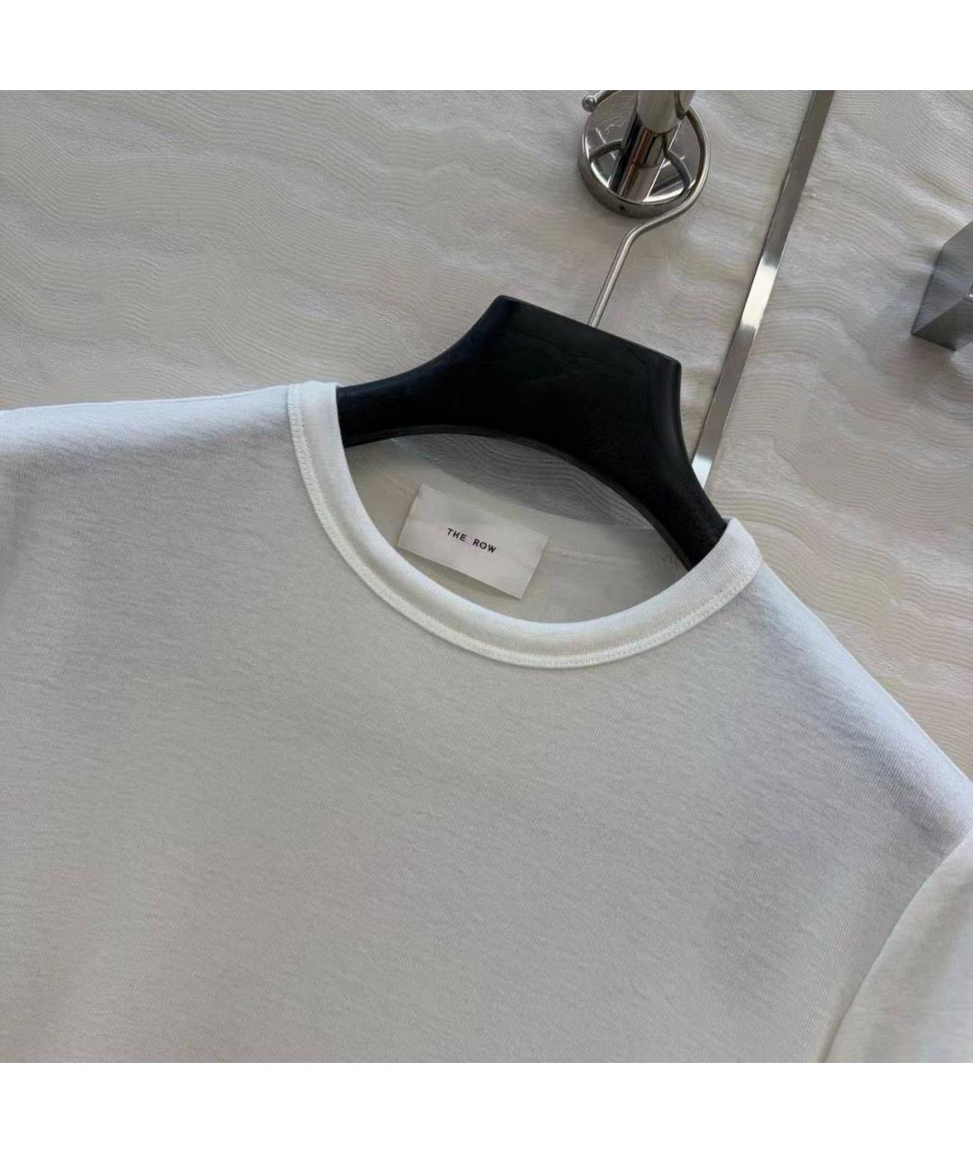 THE ROW Белая хлопковая футболка, фото 3