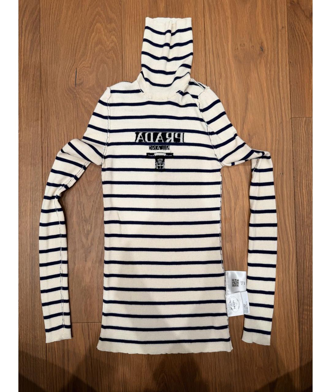 PRADA Белая водолазка, фото 3