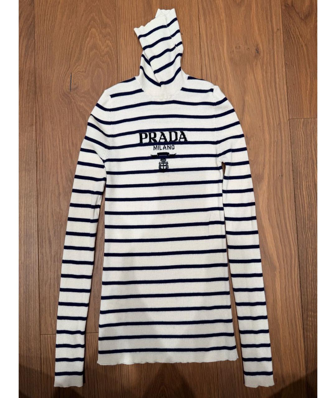 PRADA Белая водолазка, фото 5