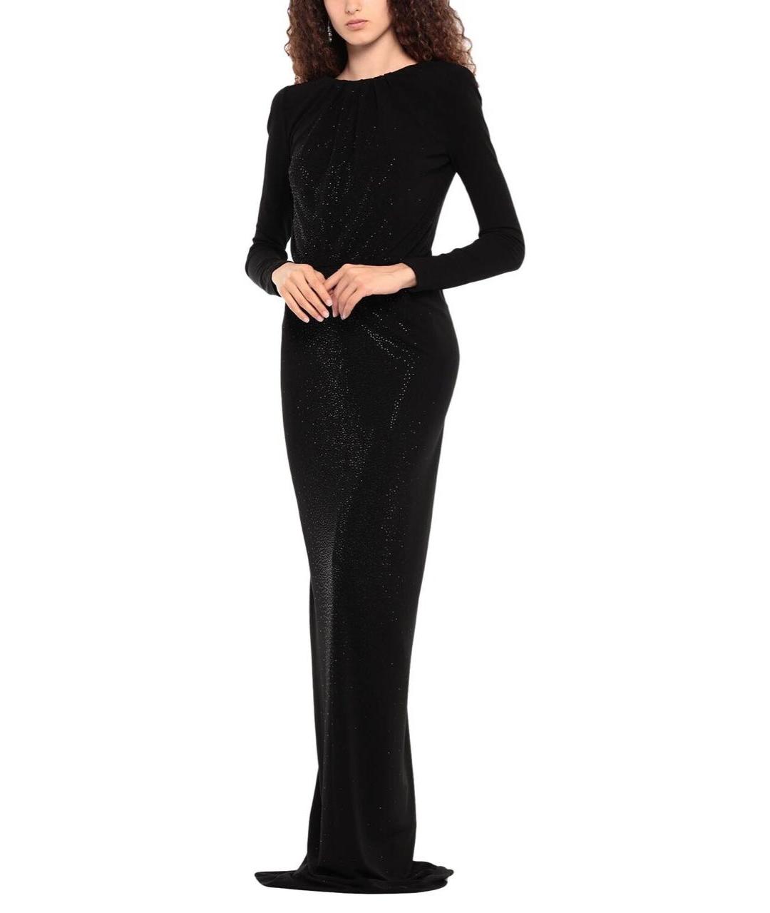 DSQUARED2 Темно-синее полиамидовое вечернее платье, фото 6