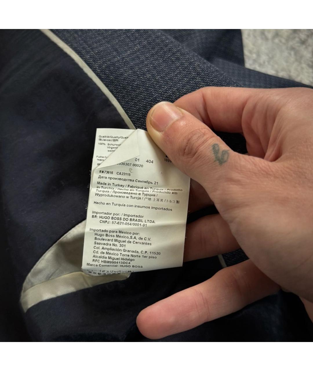 HUGO BOSS Темно-синий пиджак, фото 8