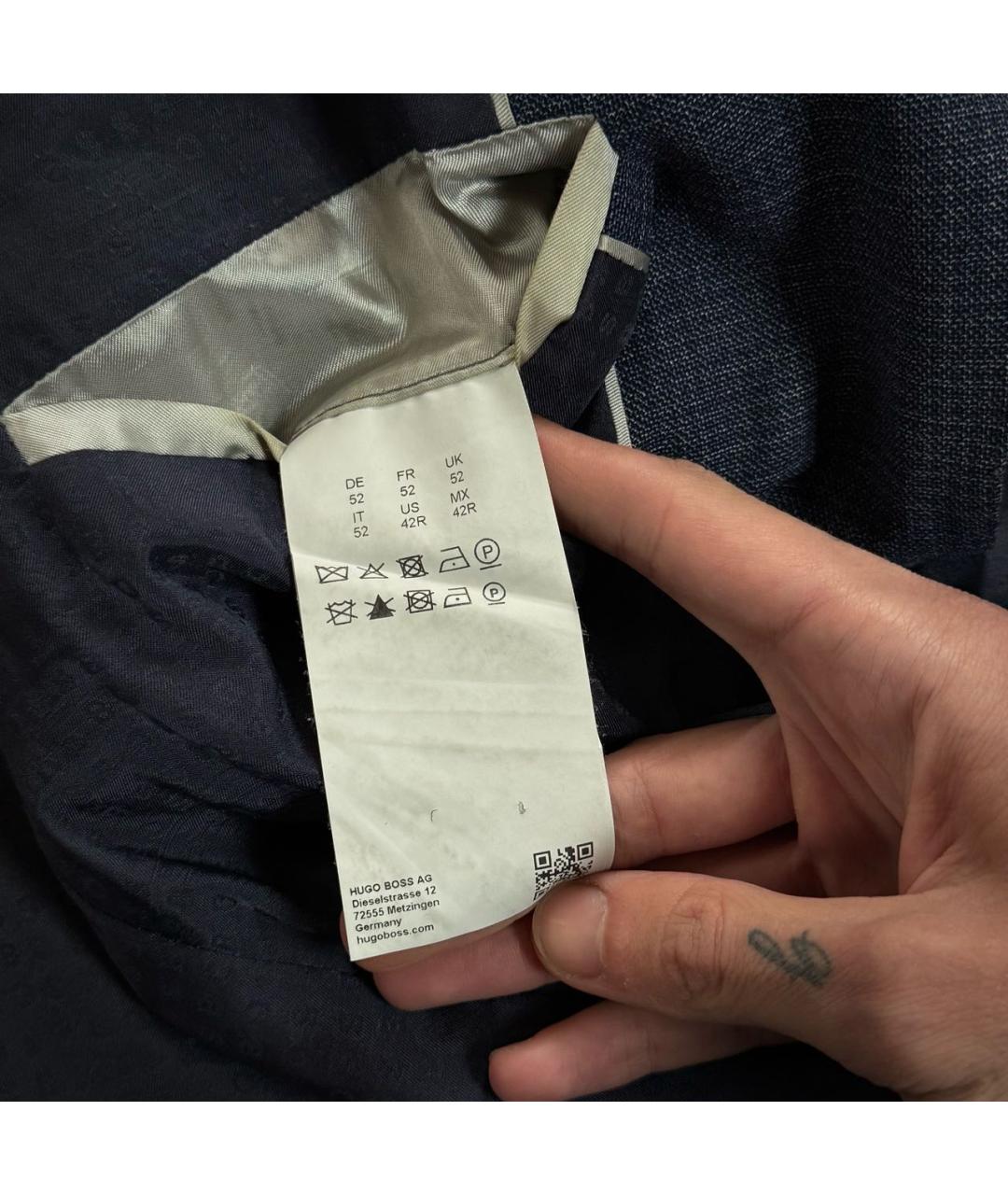 HUGO BOSS Темно-синий пиджак, фото 7